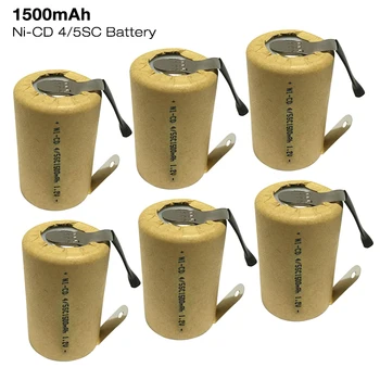 4/5SC Baterija 1,2 1500 mah Ni-CD Punjiva SC Baterija sa strojeva za zavarivanje karticama za Svjetiljku Power Bank električni alati Baklja Baterija