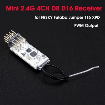 1/2 / 3pcs Mini 2,4 G 4CH PWM Izlaz prijemnik Kompatibilan s D8 D16 za FRSKY Futaba Jumper T16 X9D RC FPV daljinski Upravljač