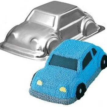 1 Kom DIY Kreativni auto Auto Tortu Kalup Aluminijska Legura 3D Oblik Dekor Kuhinja Fondan Kalup