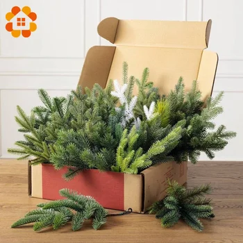 1 pakiranje Božićnih Lažni Biljke, Borove Grane Za Božićno Drvce Vijenac Dekoracije Božićno Drvce Ukrasima Dječji Poklon Pribor