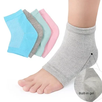 1 par Silikonskih Hidratantni Gel Čarape za pete Sa Zaštitom Od Pucanja, Čarape Za Pete sa Postavom, Meke Elastične Čarape Za Stopala, Za Njegu kože, Zaštita Pete od Noge