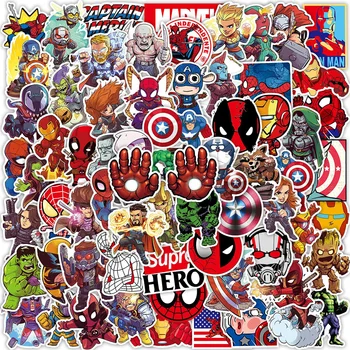 10/30/50/100 kom Disney i Marvel Avengers Naljepnice Anime DIY Laptop Kofer Skateboard Kapetan Amerika, Iron Man Naljepnica za Bebe