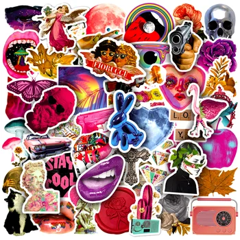 10/30/50 kom. Pink Američki Retro Cartoon Grafiti Naljepnice Umjetnost Mobilni Telefon Ljuske Identiteta Moto Kaciga Naljepnica Za Laptop