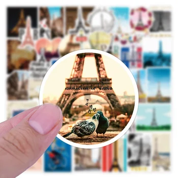 10/30/50 kom. Romantični Pariz-Eiffelov Toranj Naljepnice Za Prtljagu Laptop iPad Magazin Za Skateboard Ski Kup Naljepnice Prodaja na Veliko
