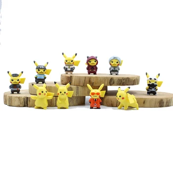 10 kom./compl. Такара Томи Crtani Film Pokemon Anime Figure Mini Igračke Lutke 4 cm Pikachu Figurica Model Dječji rođendanski Poklon