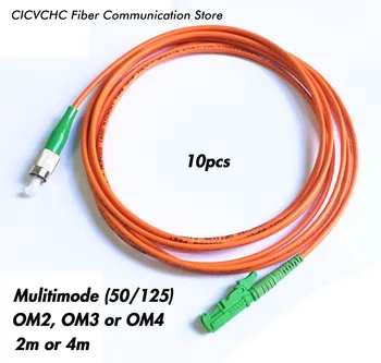 10 kom. Kabel / Kratkospojnik za LSH (E2000) / APC-FC / APC-MM (50/125) OM2, OM3, OM4-2m, 4m-3.0 mm