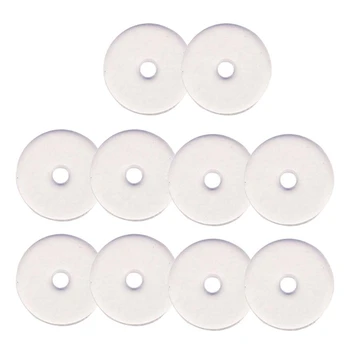 10 Komada Silikon Pogoni za tretman body Piercing za stražnji dio Naušnice Prozirni Disk Obloge za Fiksiranje Naušnice