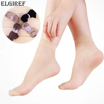 10 parova = 20 kom./lot, ženske čarape, ljetni seksi ultra tanke prozirne svilene čarape s kristalima za žene, visoko elastične crne najlon čarape