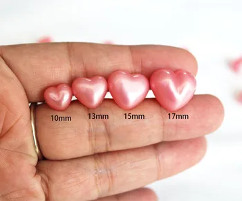100 kom./lot 10 mm, 13 mm, 15 mm 17 mm pink u obliku srca plastike sigurnosti igračaka nos s podloškom za diy lutka zaključke