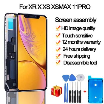 100% Testiran Za iPhone X XS XSmax XR 11 11pro 11promax LCD zaslon osjetljiv na Dodir Digitalizator Sklop Za iPhone X Pantalla OLED