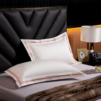 1000TC Luksuzni jastučnice od egipatskog pamuka 2 komada 48x74 cm Veličina Hotel jednobojnu Pravokutnik Soft Jastučnice