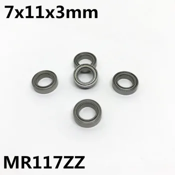 10шт MR117ZZ 677ZZ 7x11x3 mm Utor kuglični ležaj Minijaturni Ležaj Visoke Kvalitete MR117Z MR117