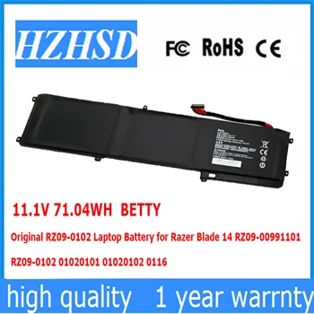 11,1 V 71,04 WH Original Baterija za laptop BETTY RZ09-0102 za Razer Blade 14 RZ09-00991101 RZ09-0102 01020101 01020102 0116