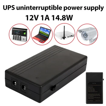 12 U Višenamjenski Mini UPS Baterija 1A 14,8 W Sigurnosna Zaštita Rezervni Izvor Napajanja Izvor Besprekidnog Napajanja Smart