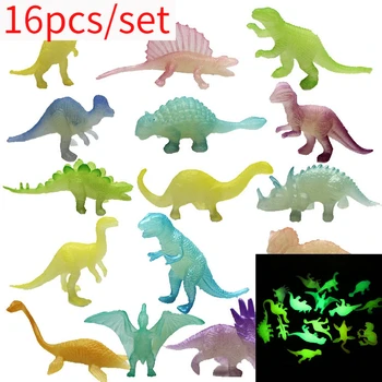 16 kom./lot Mini Simulacija Životinja Model Dinosaura Triceratops Тираннозавр Брахиозавр Figurice Dječje Kognitivne Razvojne Igračke
