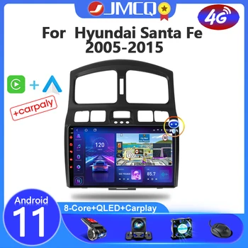 2 Din Android 11 Auto Radio Za Hyundai Classic Santa Fe 2005-2015 Media Video GPS Player 4G Carplay Auto DVD Audio Stereo