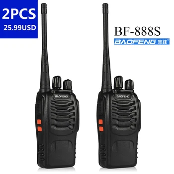 2 kom./lot topla prijenosni radio baofeng UHF 400-470 Mhz 5 W dugo udaljenost odnos dvosmjerni radio-BF-888s besplatna dostava