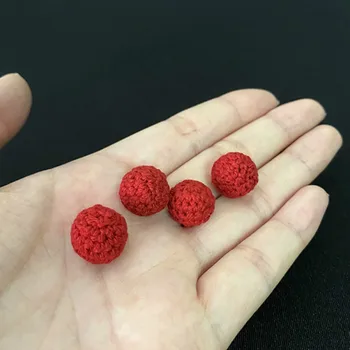2 kom. magnetski loptu za kukičanje (mini, crvena, 1,2 cm), Čarobne Pribor Za Čaše i loptica, kao I Rekvizite za trikova i trikova