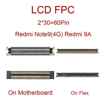 2 komada 60Pin 40Pin Priključak FPC Na matičnoj ploči Za Xiaomi Redmi 9A 9C Note9 4G Note 9 5G M3 LCD zaslon Priključak Na fleksibilno kablu