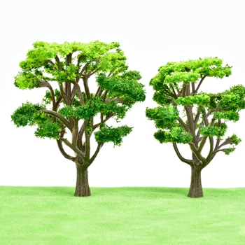 2 komada Model Stabla Šumske Biljke Izrada Pribora Vlak Željeznica Krajolik Diorama za Izgled