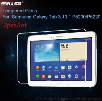  2 komada Premium Kaljeno Staklo za Samsung Galaxy Tab 3 10,1 P5200 P5220 P5210 9H Tvrd Prozirna Zaštitna Folija za Ekran