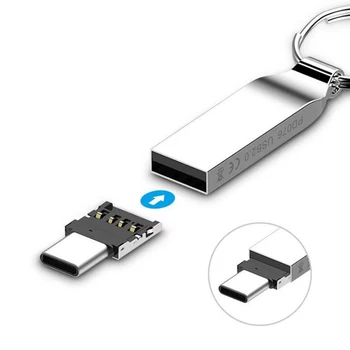 2 komada USB 3.1 Type-C Konektor Tipa C, Muški na USB Ženski OTG Adapter je Pretvarač Za Android Tablet Telefona Flash disk U Disk