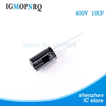 20 kom./LOT Aluminijski elektrolitski kondenzator 10 μf 400 10*16 Elektrolitski kondenzator 400 10 μf