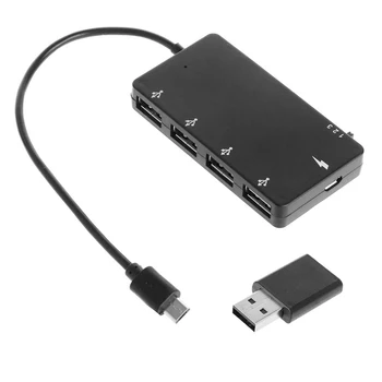 2020 Novi Micro USB OTG Hub 4 Port Adapter Za Punjenje Kabel Za Smartphone Tableta