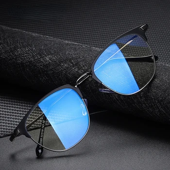 2021 Nove Metalne Stan Ogledalo Moderan Studentski Naočale s Anti-plavo Svjetlo Plave Bloker Igre Naočale za Muškarce i Žene, Naočale