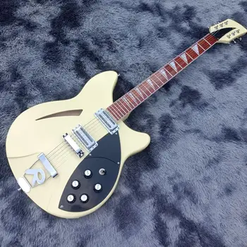 2021！VRUĆE! Kvalitetni 6-Струнная električna gitara, Ricken 360 Metalni Mliječno-žuta boja električna gitara, besplatna dostava
