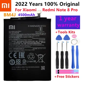 2022 Godina 100% Originalni 4500 mah BM4J Baterija Za Xiaomi Redmi Note 8 Pro Note8 Pro Pravi Zamjena Baterije Telefona Besplatni Alati
