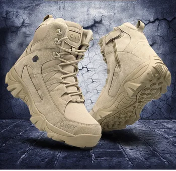 2023 Vojne Čizme Muške Ulične Taktičke Vojne Muške Cipele Od Prave Kože Vojne Lovačke Radne Cipele Za Muškarce Casual Obuća Bot
