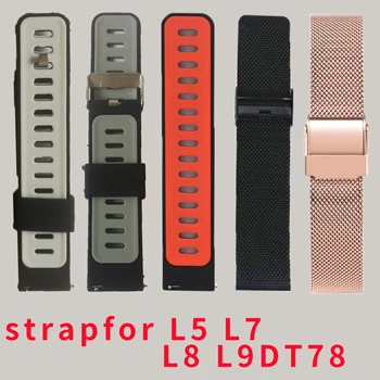 22 mm silikon remen metalni remen lether remen za DT78 L5 L7 L8 L9 L15 L16 L17 smartwatch besplatna dostava