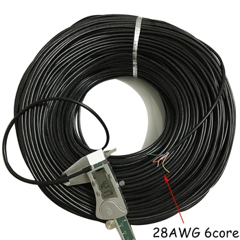 28 AWG 6 7 8 9 10 Jezgre Kabela za USB Miša, Tipkovnice podataka 10 metara DIY PVC Kabel Mekana Ljuska Linija Kabel za Upravljanje Signalni Kabel