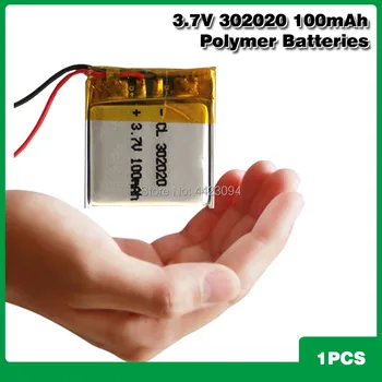 3,7 100 mah 20*20*3 mm li-ion li-ion polimer baterije 302020 Za Tahografa MP3 GPS Bluetooth slušalice baterija baterija baterija baterija Baterija
