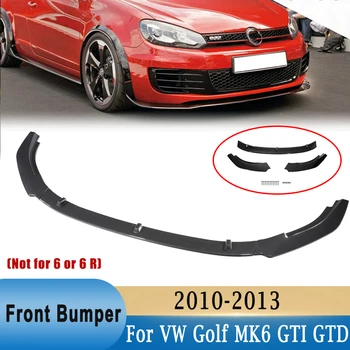 3 Kom. Prednji Branik, Spojler Cjepidlaka Sjaj Crna Za Volkswagen Golf MK6 GTI GTD 2010-2013 Modifikacija Vozila Dio Обвеса