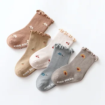 3 para/lot, dječje čarape, običan jesensko-proljetni čarape za dječake, Нескользящие Čarape za Novorođenčad, pamučne čarape za Djevojčice, čarape za dječake