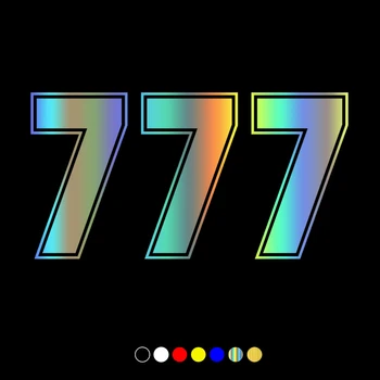 30085 # Različite boje/Dimenzije zabavna utrka broj 777 je auto oznaka vodootporne naljepnica na branik kamiona stražnje staklo laptop