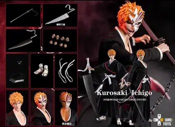 34 CM GAMETOYS Pokretna Kurosaki Ichigo Bijela Qi Domaćinstvo Dva Tijela Tri Glave Rezbarena Figura Gk