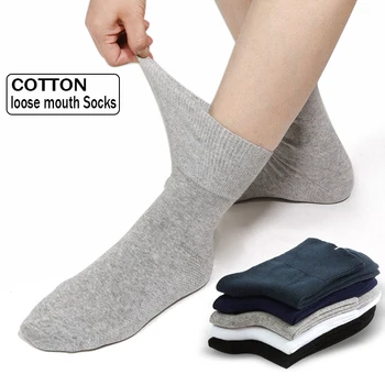 4 parovi muške pamučne čarape velike veličine Za prevenciju dijabetes i hipertenzija, venske zakrivljenosti i masnih čarapa, meke i udobne