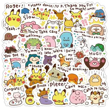 40 Kom Takara Tomy Pokemon Pikachu Kawai Slatka Klasične Naljepnice Collectible Uređenje Doma Robu Dječji Dar Vodootporan