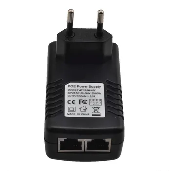 48 U POE injektor Ethernet CCTV Adapter za napajanje 0.5 A 24 W, POE pin4/5(+),7/8(-) Kompatibilnost sa IEEE802.3af za IP kamere i IP telefona