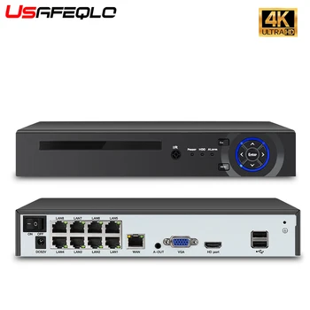 4k POE NVR video recorder H. 265 8MP IP Kamera video Nadzora Nvr kit za kućne Kamere za video Nadzor