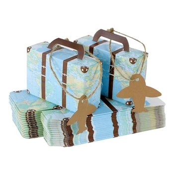 5/10шт Kreativni Mini Kofer Kutija Čokolade Pakiranje Čokolade Kartonskih Kutija Kutija Čokolade Svadbeni Poklon Kutija s Karticom Događaj Večernje Pribor
