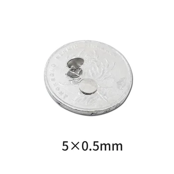 50 ~ 2000 kom 5x0,5 mm Tanak Неодимовый magnet N35 Mini Mali Okrugli Magnet Jaki 5x0,5 mm Snažna Magnetska magneti Disk 5 * 0,5 mm