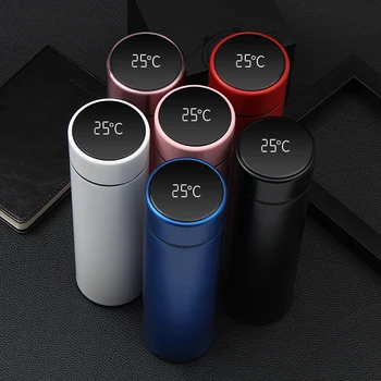 500 ml Digitalni Termos Šalica za Poslovne Temperatura Zaslon Boca Za Vodu Zadržavanje Topline Vakuum Termos Boca Za Kavu i Čaj