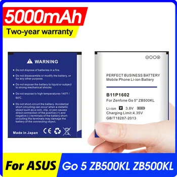 5000 mah B11P1602 Baterija za Asus Zenfone Go 5 