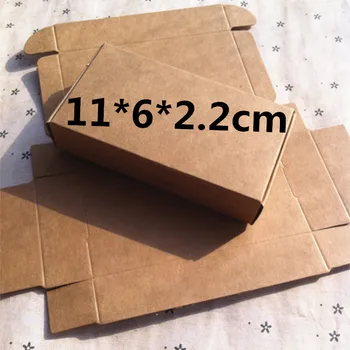 50шт. 11*6*2.2 kutija пакакгинг poklon papira, sapuna radosti km proizvodnja, smeđa poklon kutija papira kraft, kutija obrt bombona vjenčanje favorizira proizvodnja