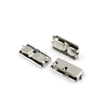 50шт Micro USB 3.0 Ženski 10Pin SMD SMT Priključak Za Montažu Na tiskanu pločicu Priključak Za Lemljenje