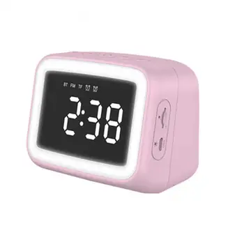 60% Hot prodaja!! BT511 Bežične Bluetooth-kompatibilni 5.0 zvučnik music player stolni sat za alarm ogledala za šminkanje